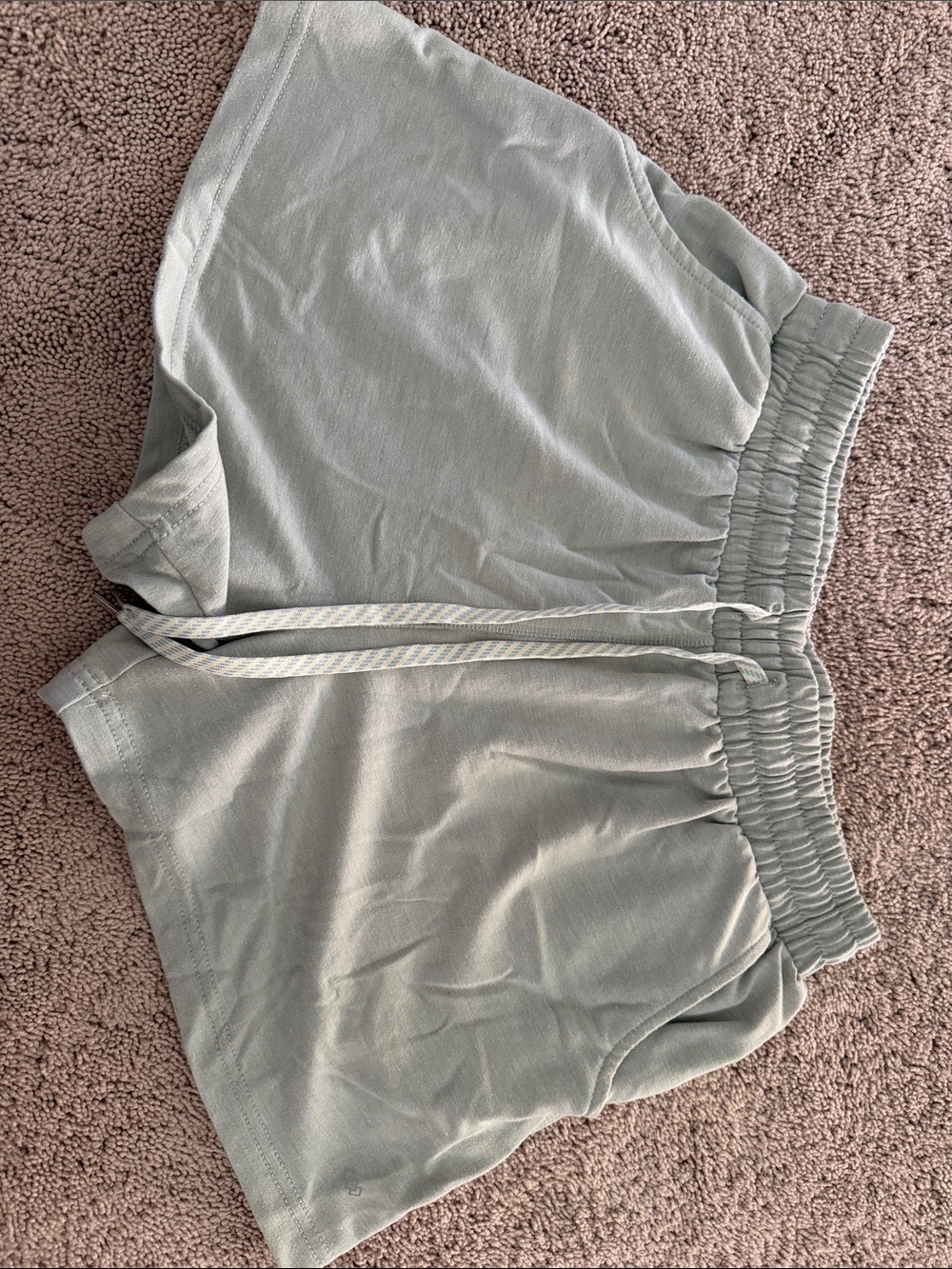 Women's Light Sage Athletic Drawstring Shorts